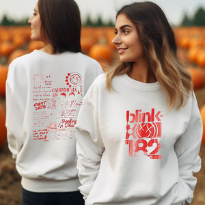 Blink 182 The World Tour 2023-2024 , Rock N_ Roll, Sweatshirt  2 Sided